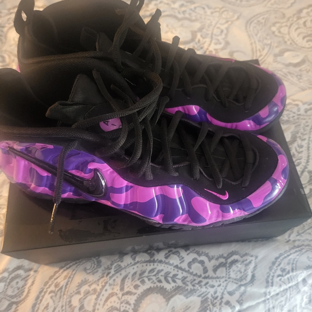 Nike Foamposite Pro Purple Camo Men Size 13